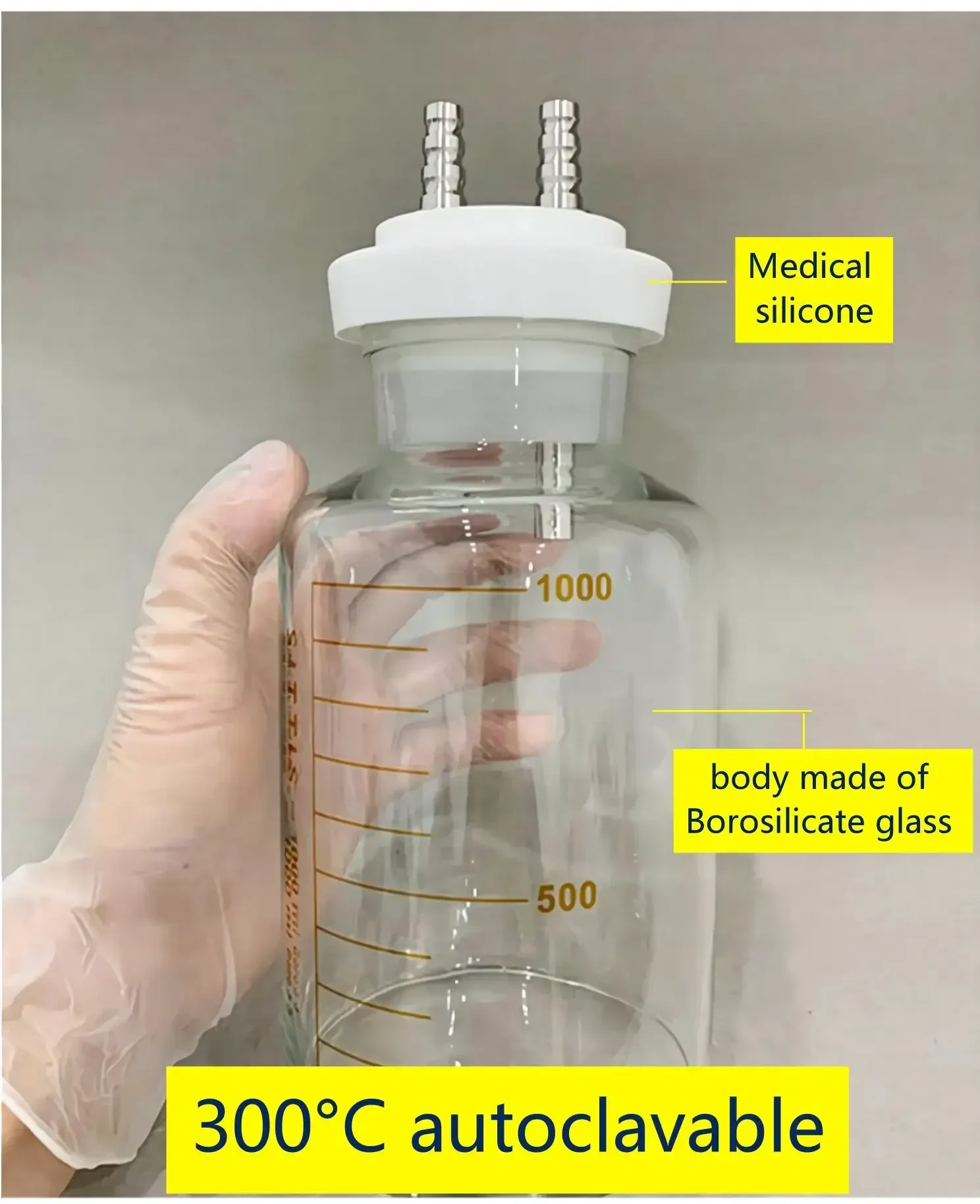 1,000ml autoclavables reusables liposuctions fat collections Canisters made of medicals PP