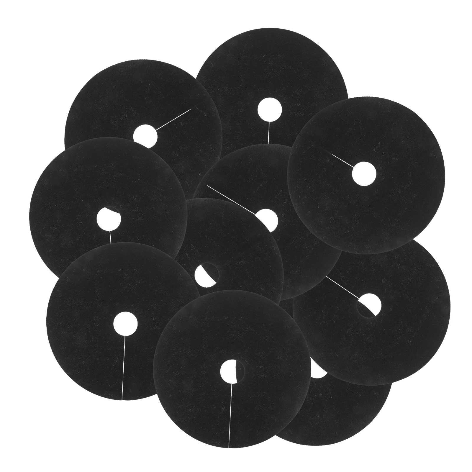 

10 pcs Eco Weed Barrier Mat Tree Root Protector Moisturizing Nonwoven Fabric Plant Growth Cloth Garden Supply for Vegetable
