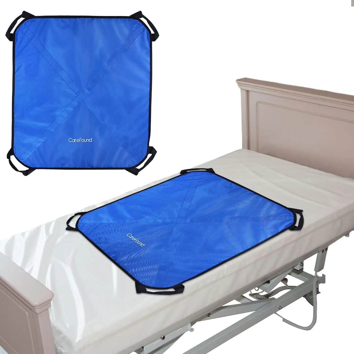 

39"" X 36"" Positioning Bed Pad With Handles For Transferring Patients Board Lift Sheet With 8 Handles -Reusable & Washable