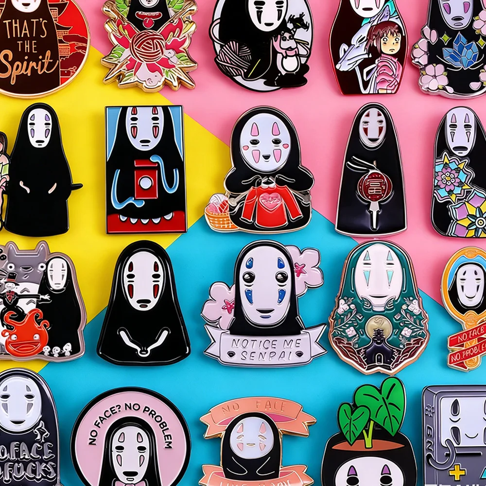 Creative Cartoon Comic Brooch Novelty Fun Manga Inspiration Enamel Pin Cute Jacket Backpack Pin Children Fashion Gift