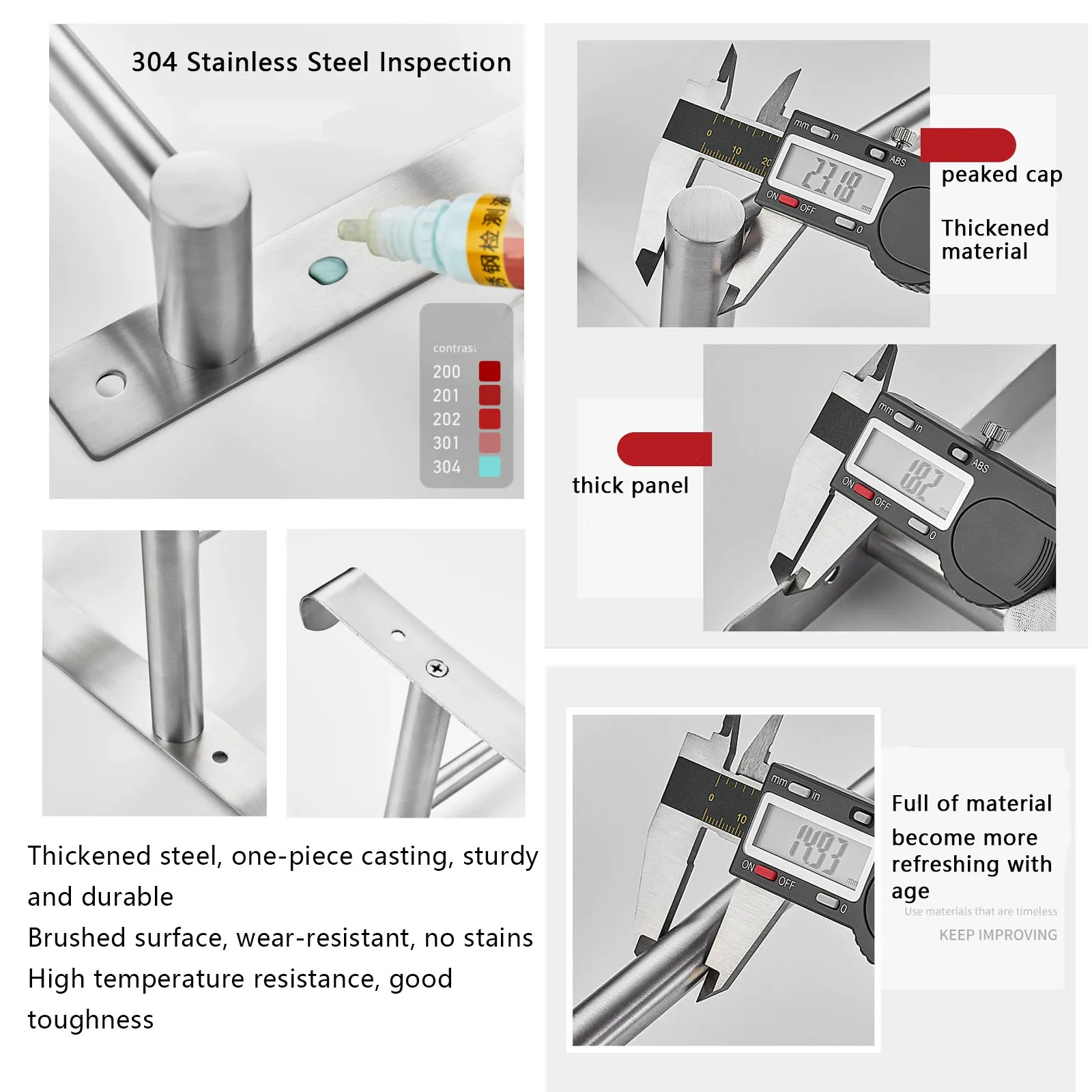 Suction Cup Bath Towel Rack Rustproof Stainless Steel Double Decker Bathroom Shelf Removable Storage Towel Drying Shelf