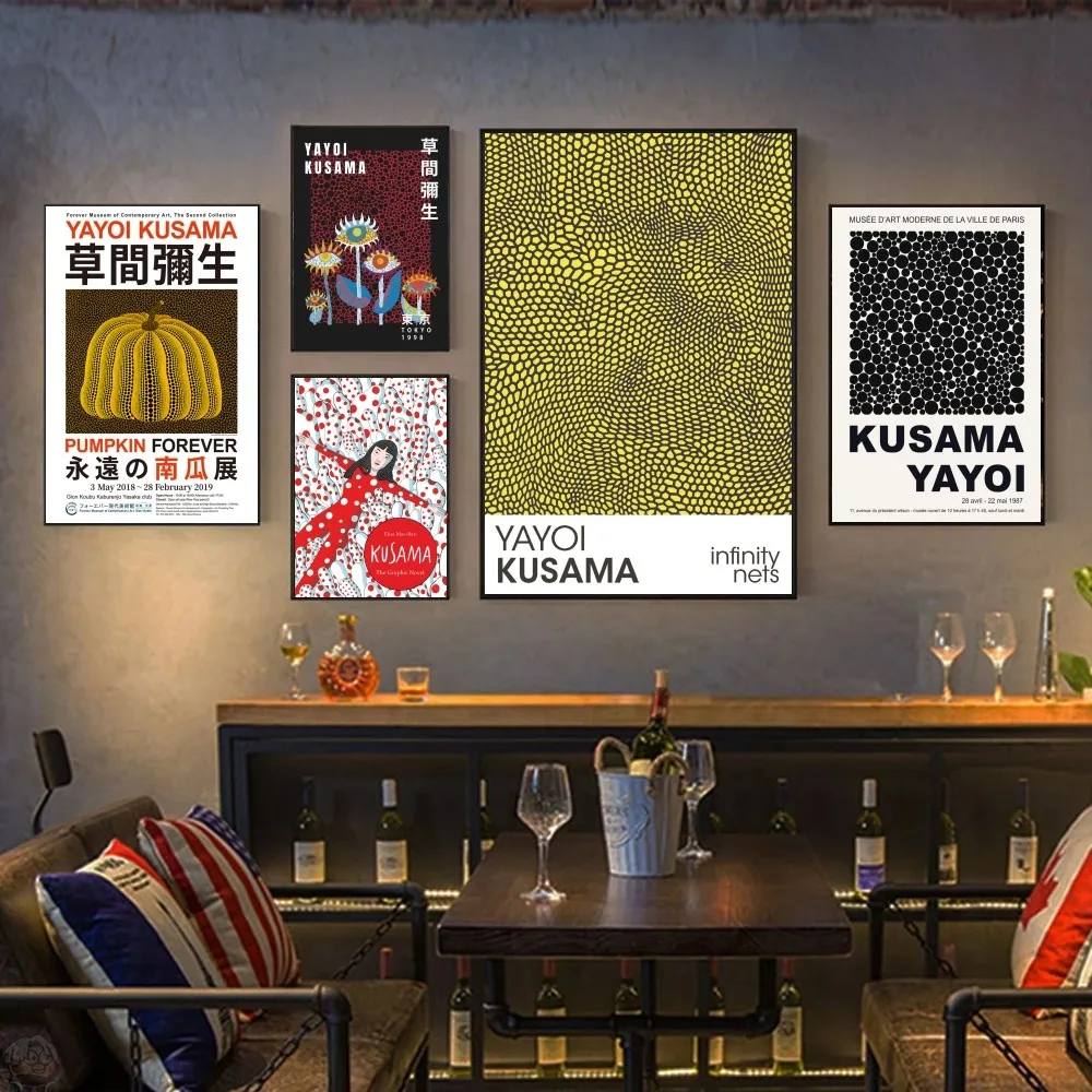 Yayoi Kusama Poster HD Posters Home Room Bar Cafe Decor Art Wall Painting Picture