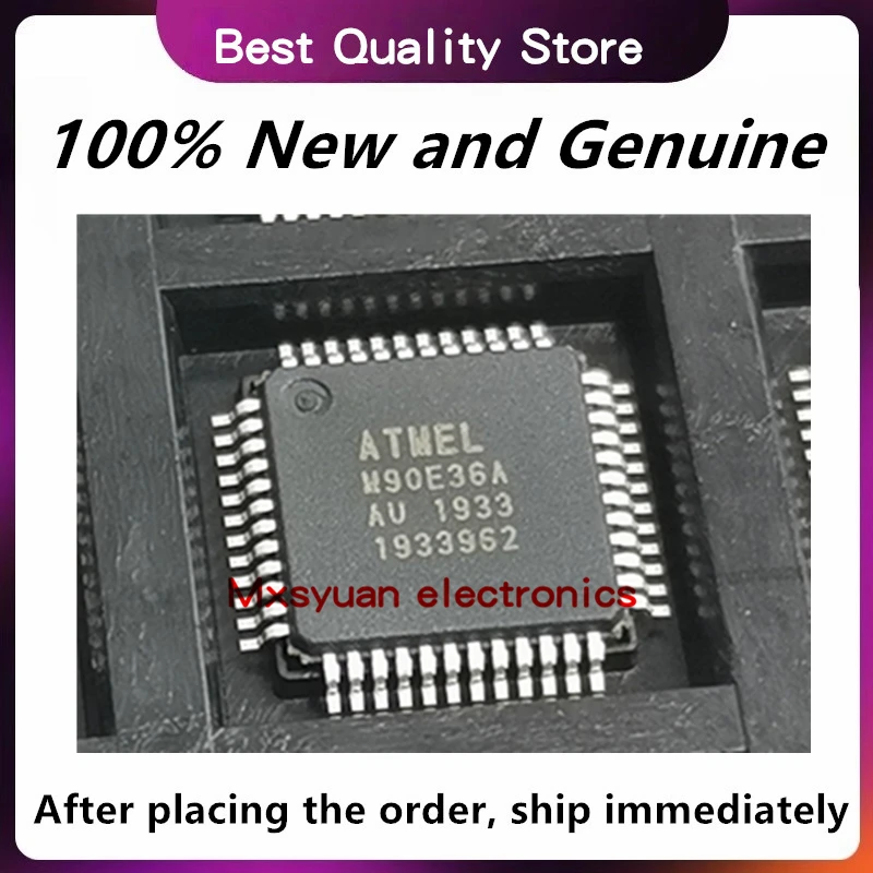5PCS/LOT ATM90E36A-AU M90E36A ATM90E36A-AU-R TQFP48 New original