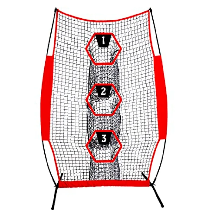 

Football Throwing Net Quarterback Target for Passing Accuracy Training - Quick Setup Practice Net with Stable Frame and Carry B