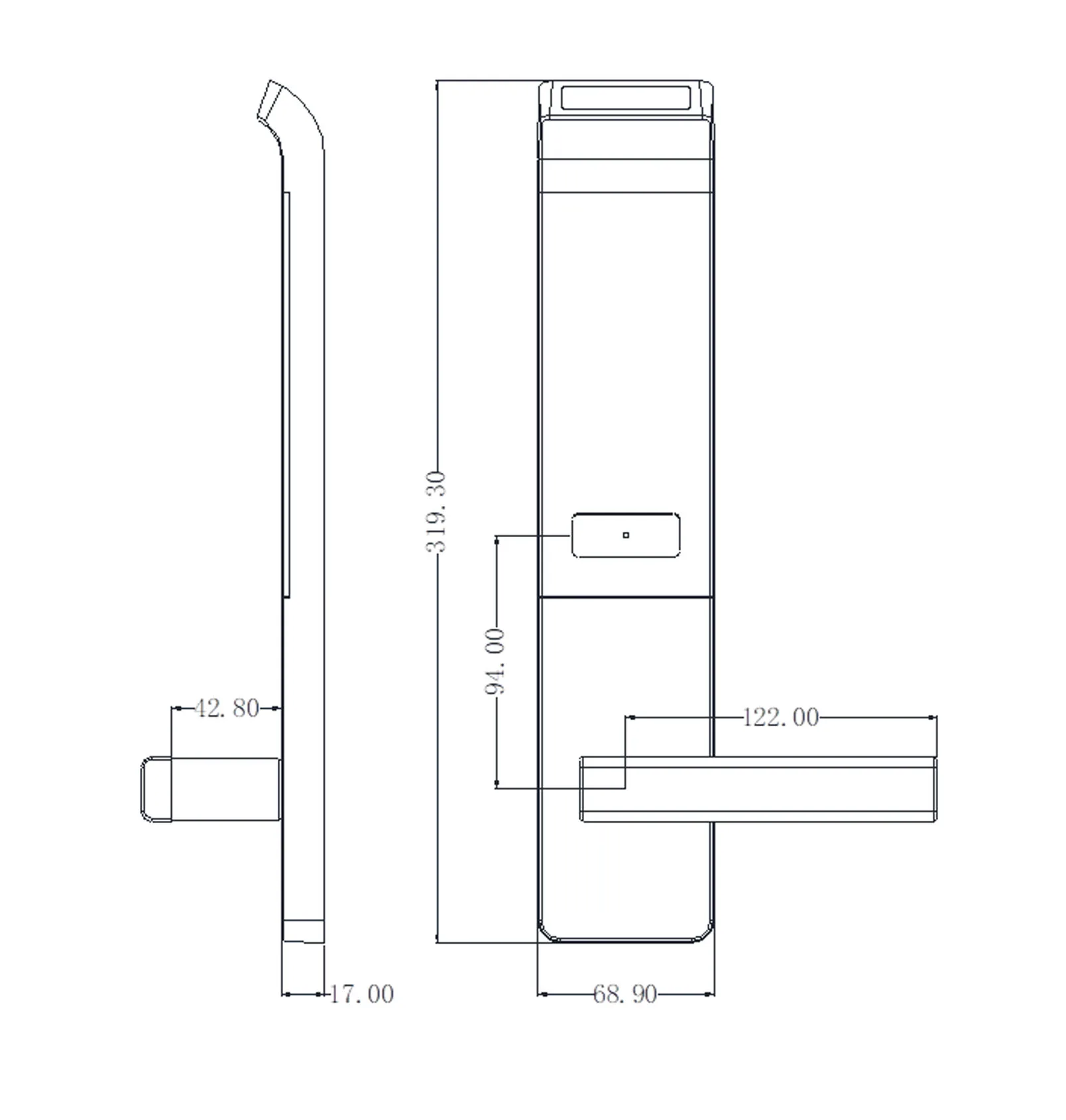 Smart door lock digital Electric Hotel Lock Best RFID hotel Electronic Door Lock