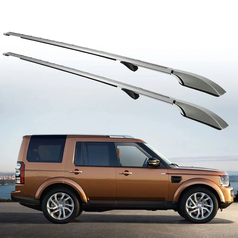 Hot Selling Auto Parts 2PCS Aluminium Silver Black Roof Rail Cross Bar Carrier Rack