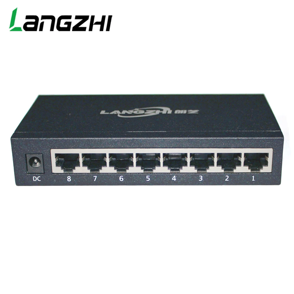 8-port network switch iron box 10/100Mbps rj45 Industrial grade CP/Printer/Camera/ TV