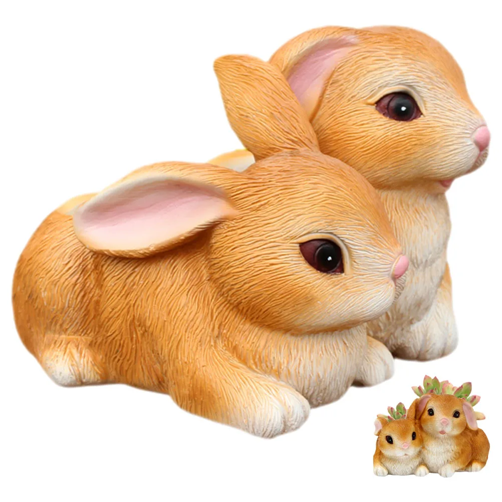

Rabbit Pot Cartoon Animal Flower Resin Creative Pots Decorative Succulent Cute Planter