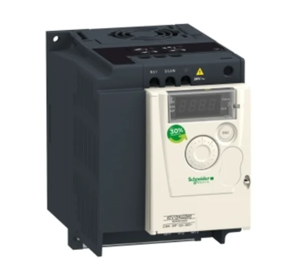 

ATV12HU15M3 ATV-12HU15M3 variable speed drive ATV12 - 1.5kW - 2hp - 200..240V - 3ph - with heat sink