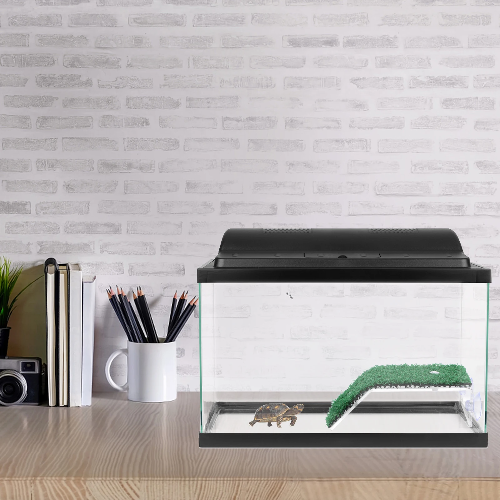 

2 PCS Turtle Platform Tank Aquarium Decoration Ledge Plastic Climbing Platforms Hanging