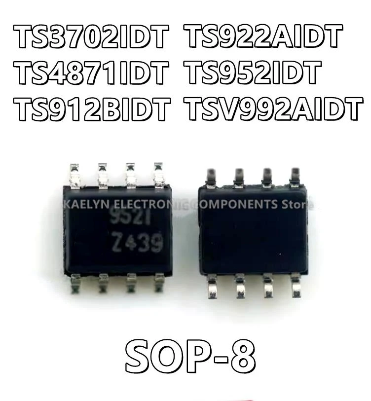 10Pcs/lot TS3702IDT TS3702I TS4871IDT TS4871I TS912BIDT TS912BI TS922AIDT TS922AI TS952IDT TS952I TSV992AIDT TSV992AI SOP-8