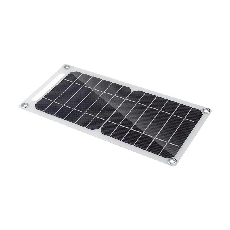 ABLL-Solar Panel With USB Waterproof Outdoor Hiking And Camping Portable Battery Mobile Phone Charging Bank