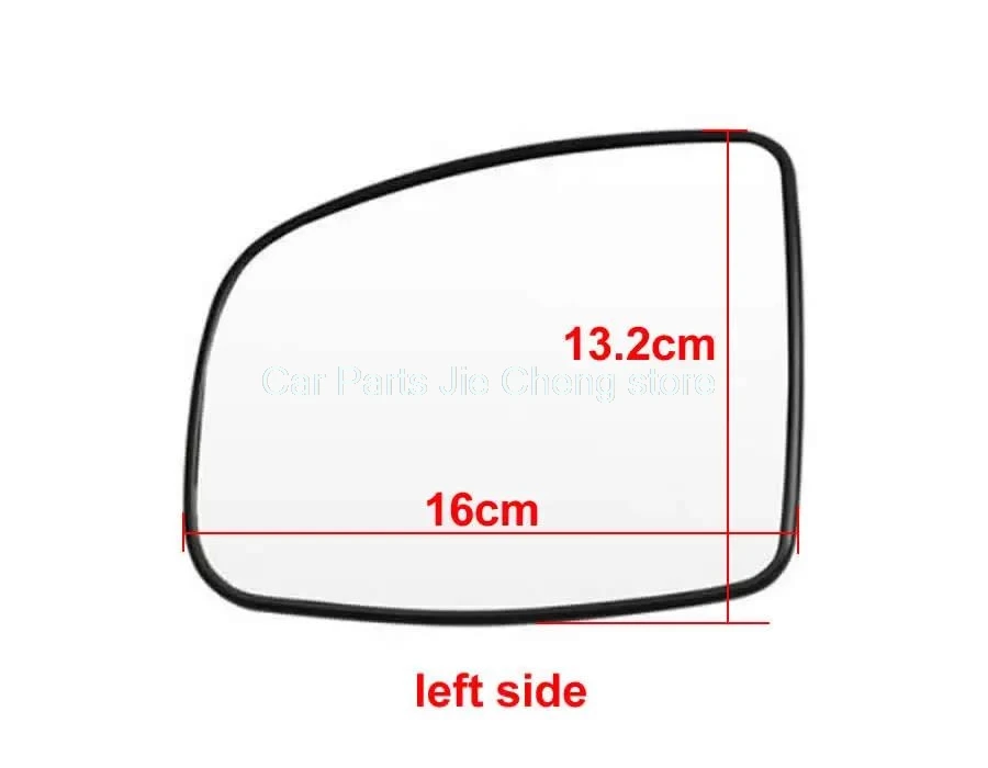 For Honda Fit 2014 - 2020 Car Accessories Outer Rearview Side Mirror Lens Door Wing Rear View Mirrors Glass without Heating 1pcs