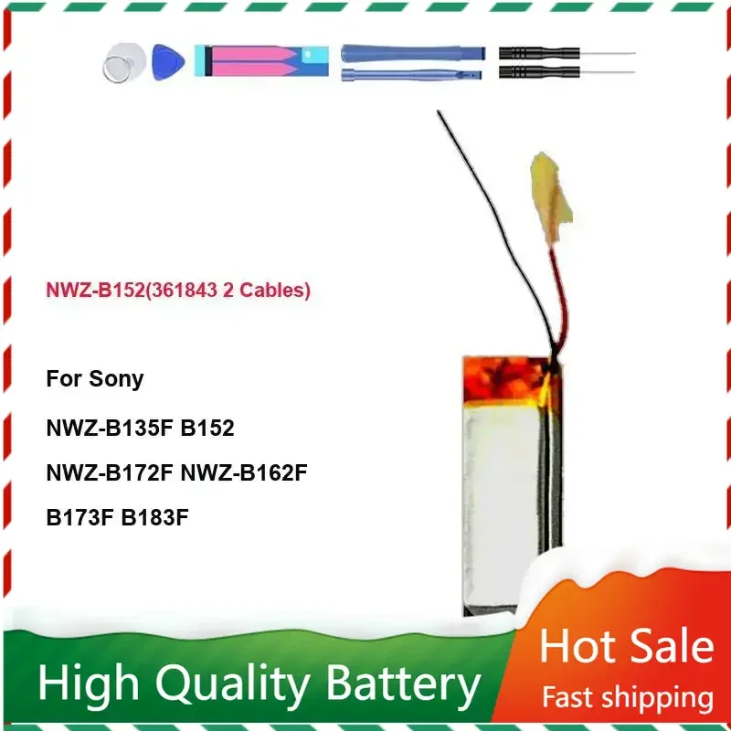 

Аккумулятор 180 мАч для Sony NWZ-B135F B152 NWZ-B172F NWZ-B162F B173F B183F MP3 Аккумулятор AKKU 180 мАч Аккумуляторы для Sony NWZ