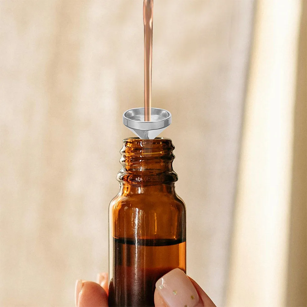 

1Set Mini Funnel Set for Perfume Stainless Steel Tiny Metal Funnel Precision Dispensing Tool Small Bottle Filling Accessories