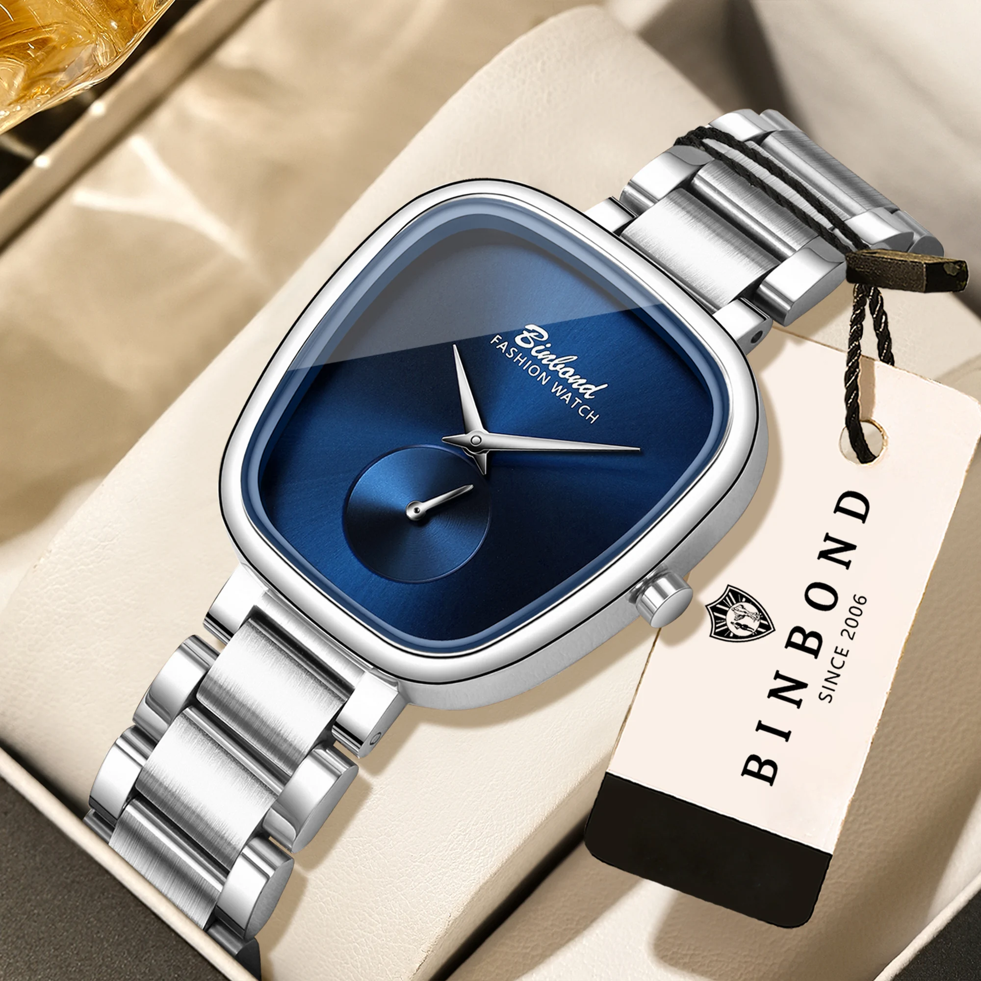 BINBOND Simple Quartz Watch for Women, Elegant Waterproof