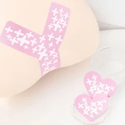 Wholesale Pink Sweet Heart Disposable Breast Pasties Thin Patch Sexy Nipple Stickers Invisible Nipples Cover Accessories Gift