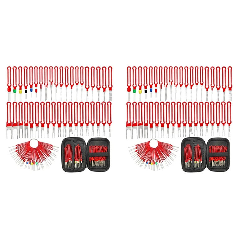

Terminal Removal Tool Kit 78 Pcs, Upgraded Pin Extractor Tool Wire Connector Electrical Pin Removal Tool Pin Tools Set-A99F