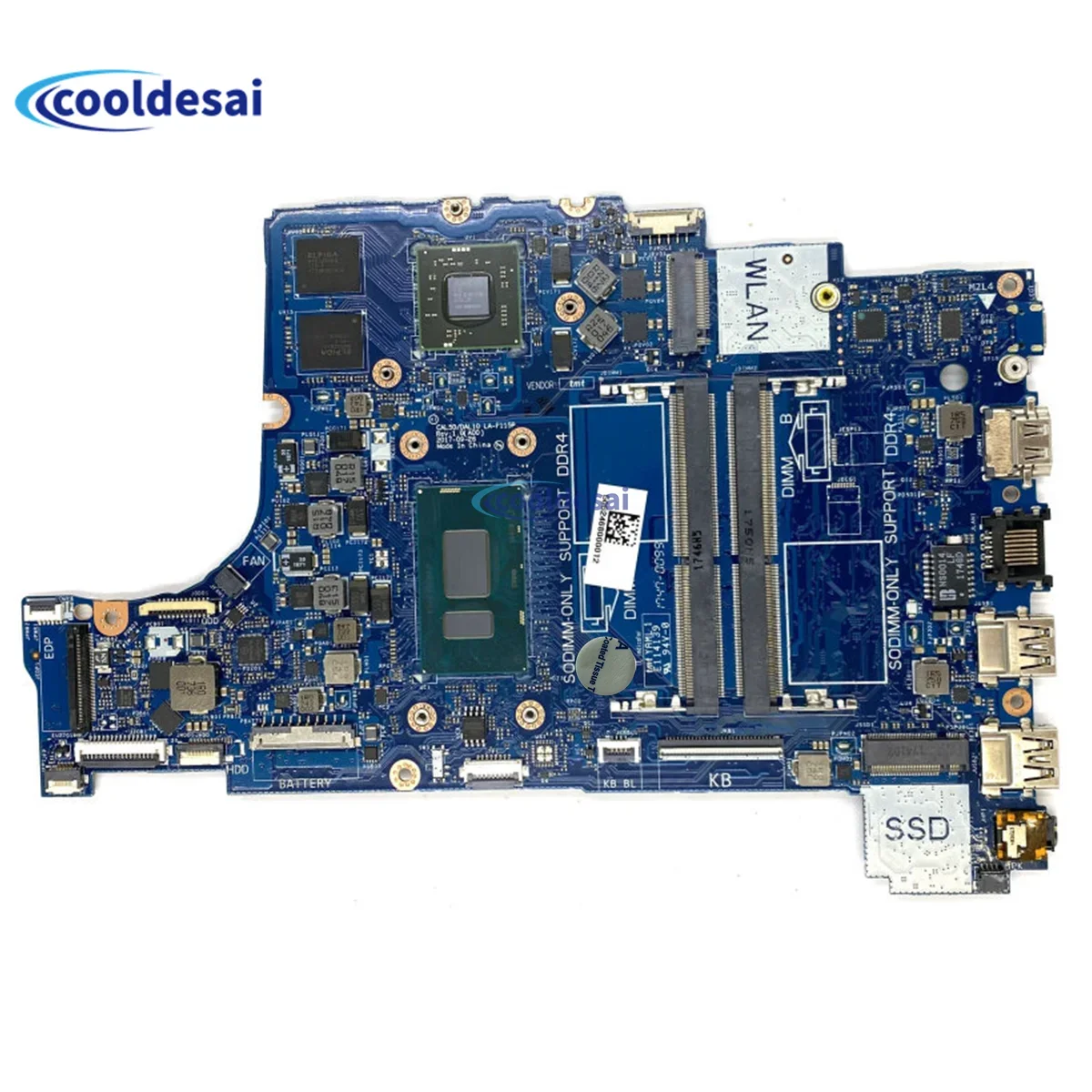 

GAL50 DAL10 LA-F115P для DELL Inspiron 5570 5770 материнская плата для ноутбука с I3 I5-8250U I7-8550U CPU Radeon 530/R7 M460 GPU Test OK