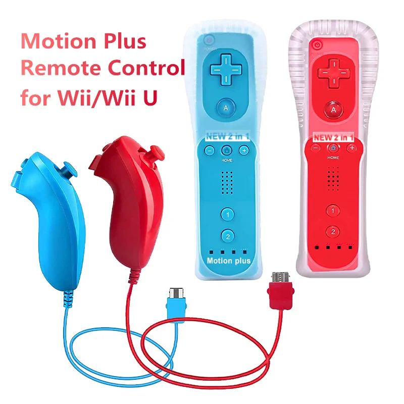 Per Console Wii telecomando Joystick Wireless con Motion Plus Gamepad con Controller Nunchuck per giochi Wii