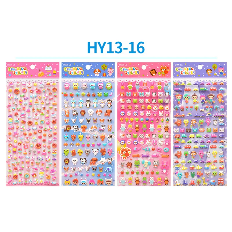 Cute Mini Animal Stereoscopic 3D Bubble Sticker Diary Sticker Decor Stationery Stickers