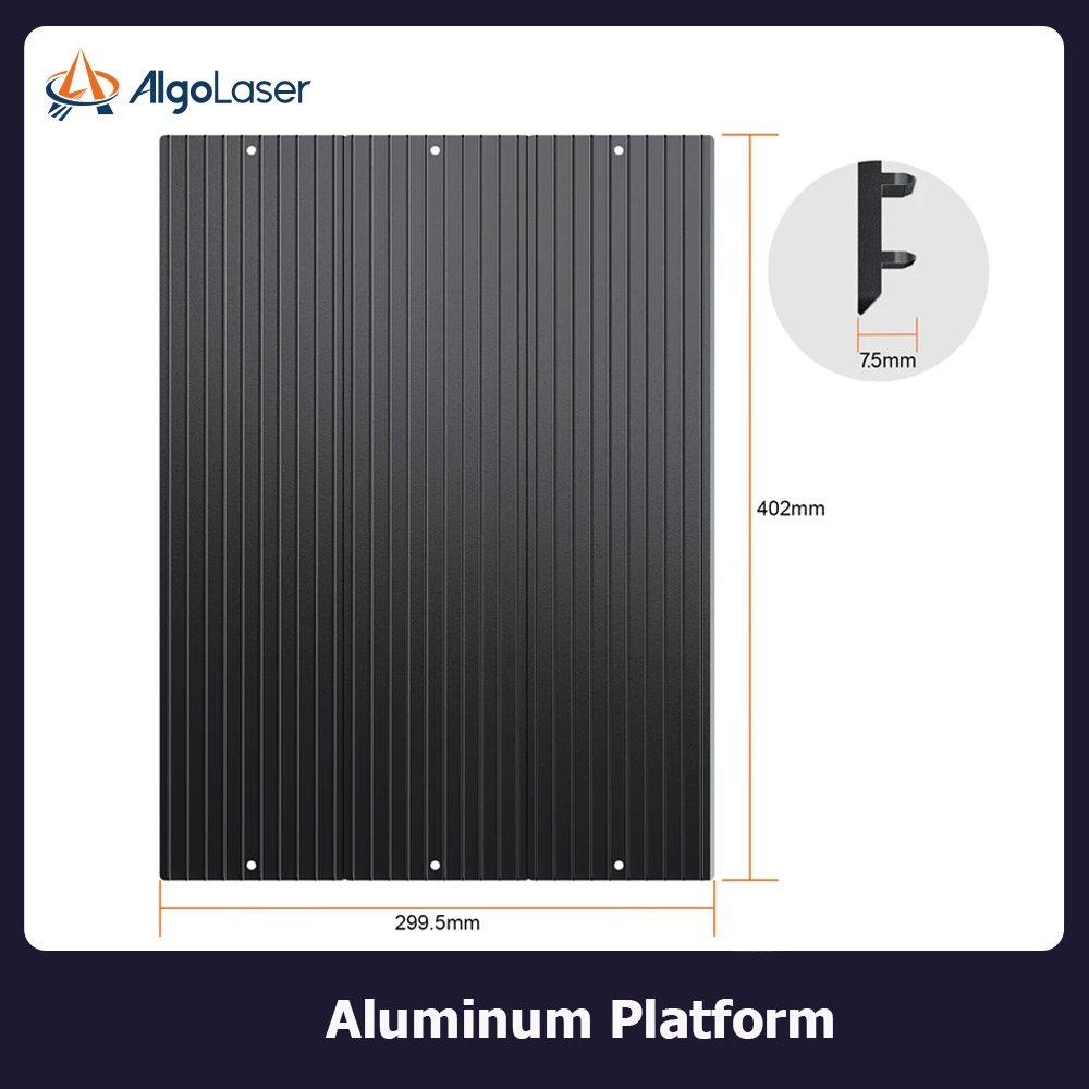 

Рабочая платформа AlgoLaser из алюминиевых панелей для гравировки и резки, совместимая со всеми марками лазерных граверов и станков с ЧПУ
