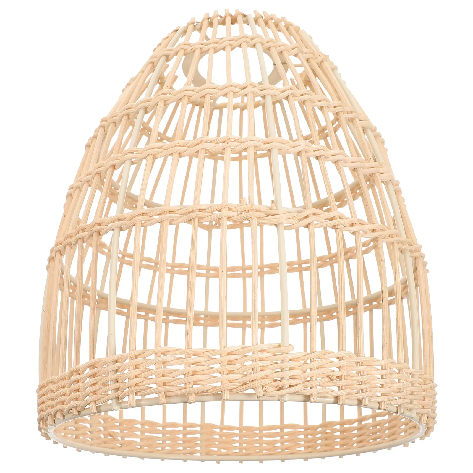 Rattan Lampshade 19x21cm Durable Woven Cover Home Decor Simple Style Warm Atmosphere Eco Solution