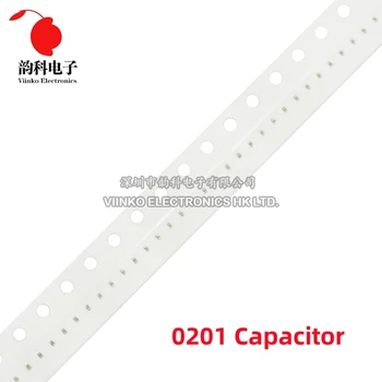 100 個 0201 SMD チップセラミックコンデンサ 0.5pF - 4.7uF 10pF 22pF 100pF 220pF 470pF 1nF 2.2nF 4.7nF 10nF 15nF 22nF 100nF 104 103