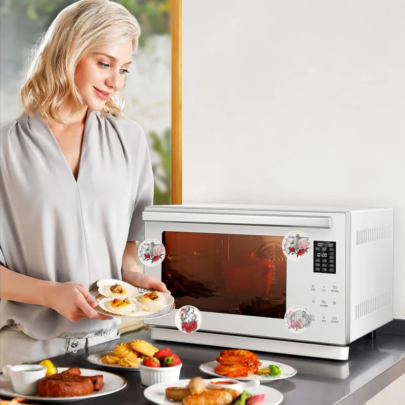 Pegatinas de vidrio fuertes para refrigerador, 12 Uds., imanes para nevera, forma divertida, pizarra blanca pequeña y bonita para cocina