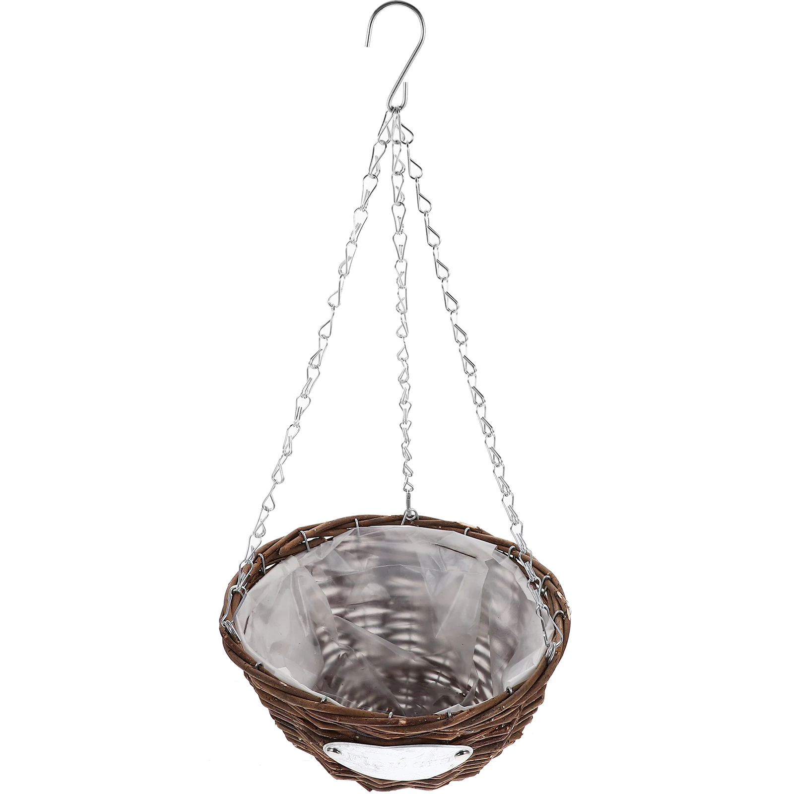 

Hanging Basket Planter Flower Pot Indoor Decorative Hangingpots for Plants Outdoor Rattan