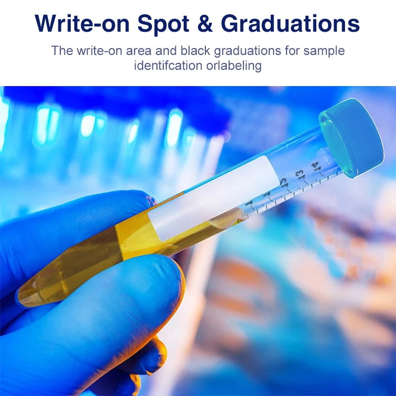 WESTTUNE Plastic Centrifuge Tube with Snap Cap 0.2ml 0.5ml 1.5ml 2ml 10ml 15ml 50ml Micro Scale PCR Tube Sample Lab Container