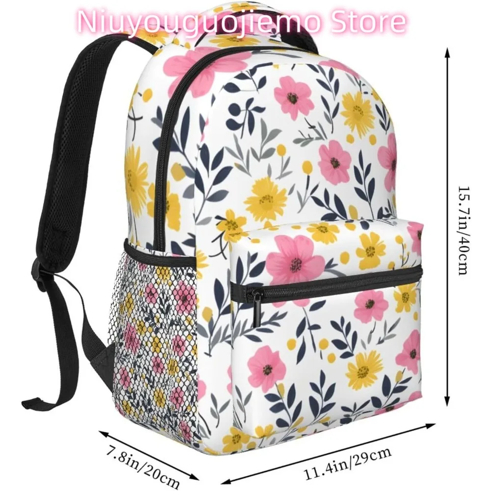 Sommer bunte Blume leichter Laptop-Rucksack leichter Mehrzweck-Reise-Casual-Tagesrucksack Unisex College-Rucksäcke für M