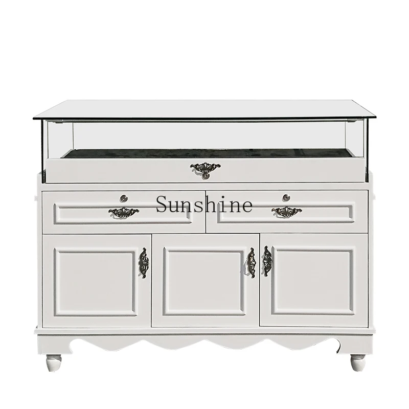 

Jewelry European Simple Display Glass Jade Clothing Store Nakajima Cabinet