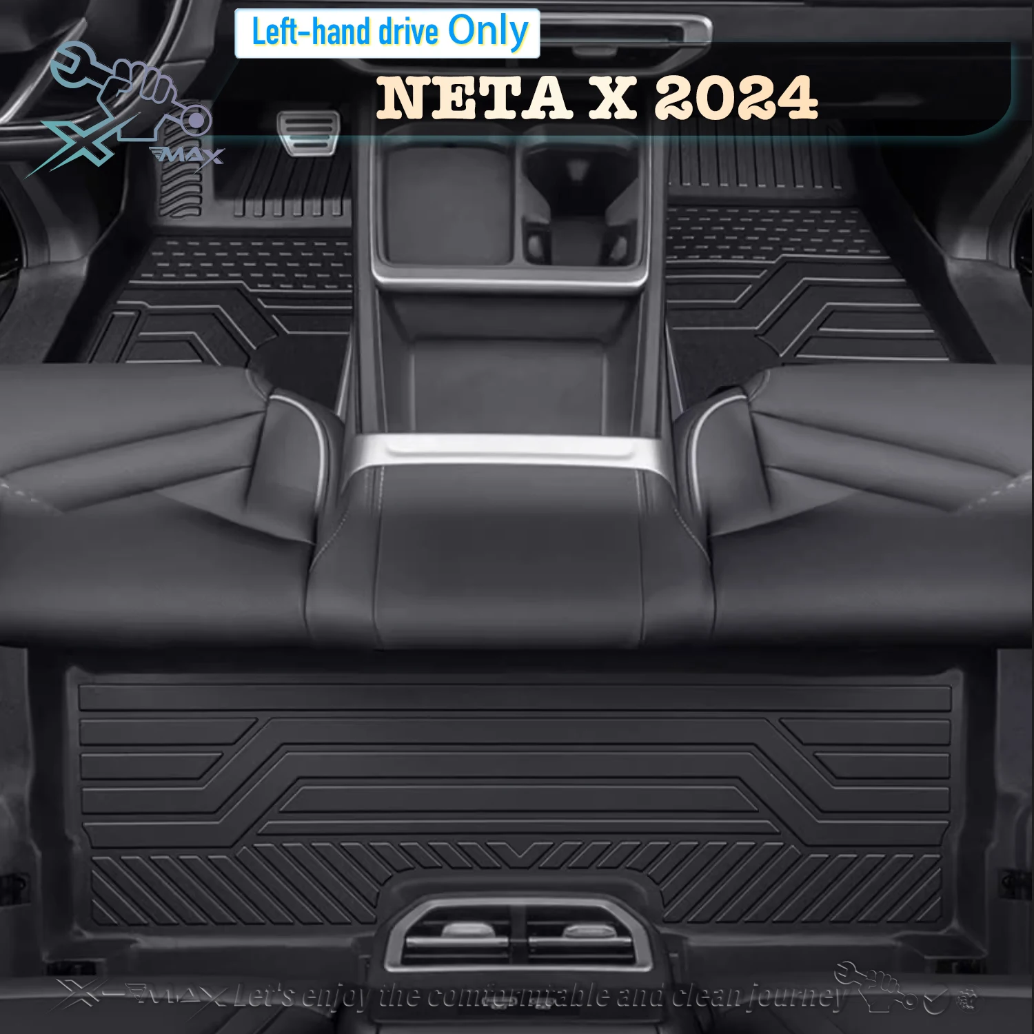 

Left-hand Drive Car Floor Mat For NETA X 2024 Full Surround Foot Mat Automotive Floor Mat Floor Liner Water-proof Mat