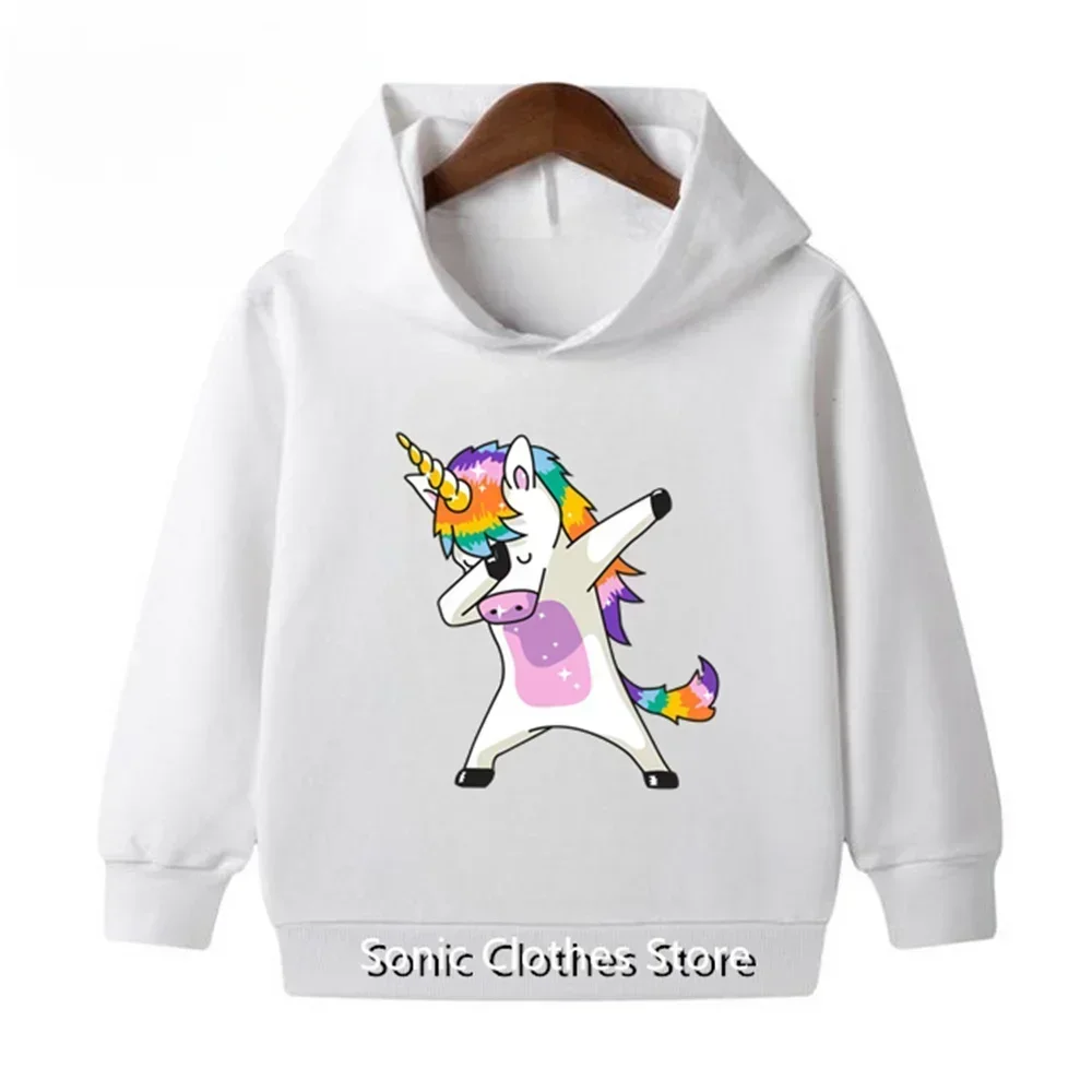 Cute Unicorn Hoodie Kids Boys Cartoon Hoodie Print Sweater Girls Baby Sonic Hoodie Kids Hoodie Fashion Sportswear