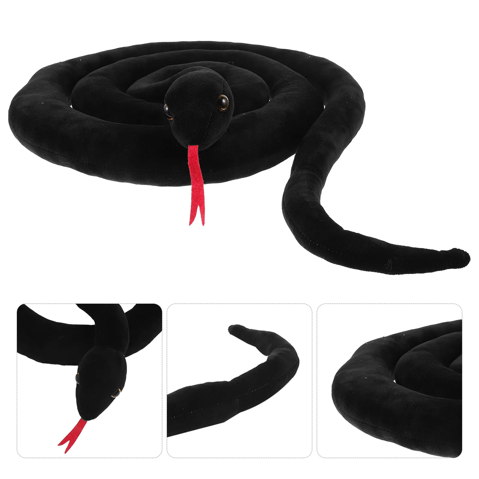 

Large Elastic Simulation Snake Soft Stable Fake Snake Prank Prop Halloween Garden Decoration Prank Model Stuff Animals