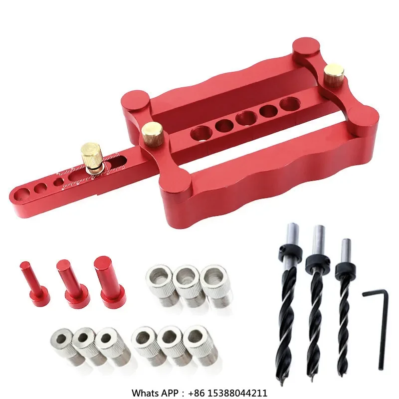 

6/8/10mm 3 In 1 Straight Hole Punching Locator Vertical Pocket Hole Jig Woodworking Tools Drill Locator Guide Tool