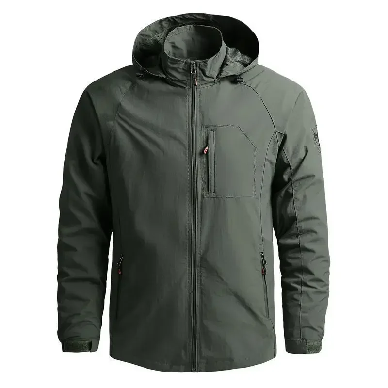 

Men Clothing 2023 Quick Drying Jacket Men's Loose Fitting Casual Spring and Autumn Thin Men's Coat Military Work Clothes