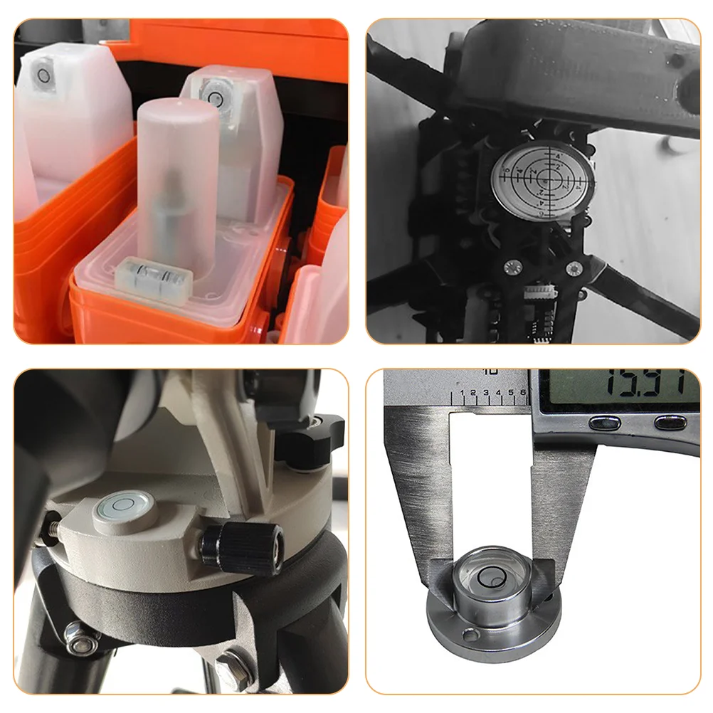 Niveau à Bulle Circulaire en Acier Inoxydable, Jauge de Précision, Mini Recyclage Multifonction