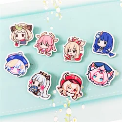 1PC Anime Game Genshin Impact Cute Klee Nahida Lapel Badges Clothes Jewelry Collar Acrylic Brooches Accessories Gifts For Friend