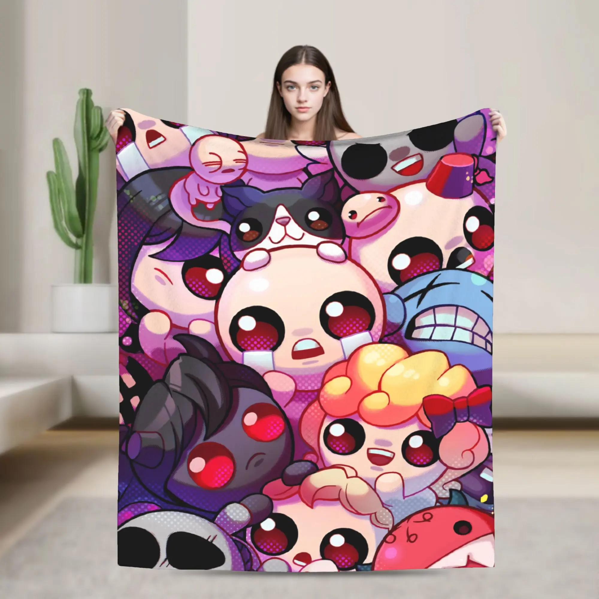 The Binding of Isaac Plush Blanket Kids  Flannel Throw Blanket For Bedroom Soft Custom Quality Bedspread Gift