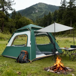 Namiot rodzinny kempingowy Namiot Outdoor Camping Camping W pełni automatyczny namiot szybko otwierający się Sprzęt turystyczny 4-6 osobowy namiot Plecak Namiot