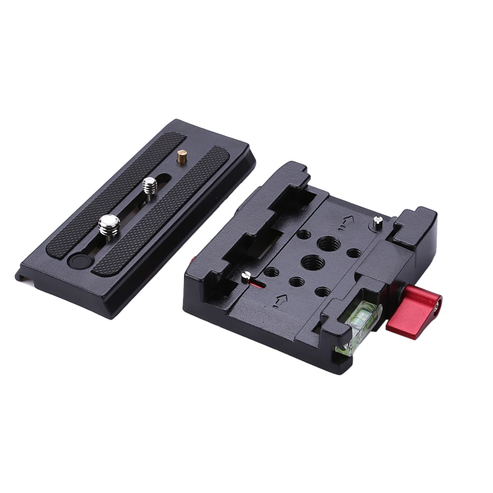 P200 Quick Release Plate for Manftu 577 501 500AH 701HDV Tripod Mounting Plate Aluminium Alloy Camera Tripod Kit