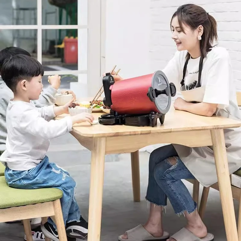 360 °   ماكينة طهي ذكية دوارة للاستخدام الخارجي والمنزلي ماكينة طهي أرز مقلي ماكينة صنع المكرونة المقلية