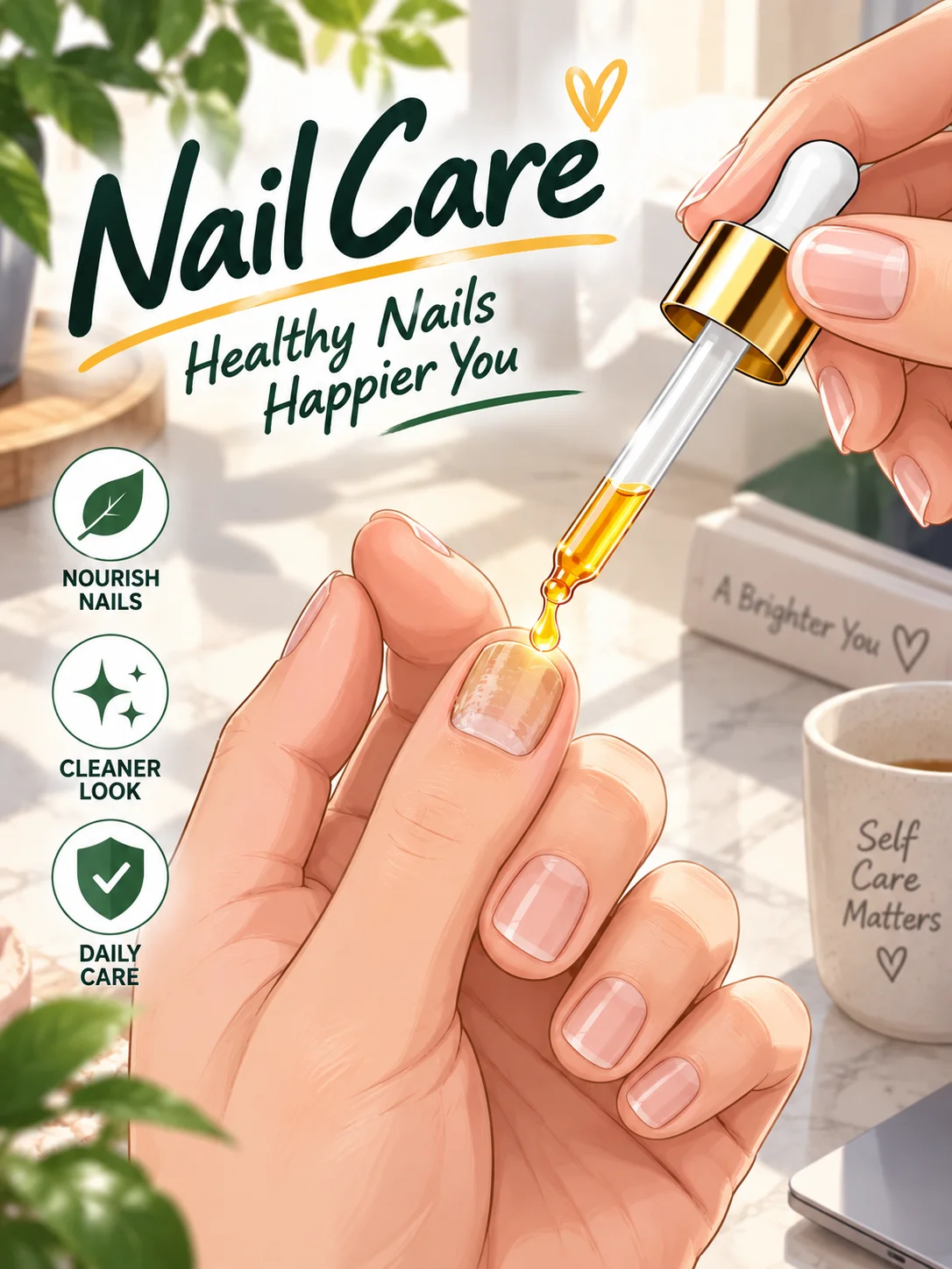 Tea Tree Nail Nourishing Solution—daily care to help you achieve stronger, smoother, and healthy-looking nails.