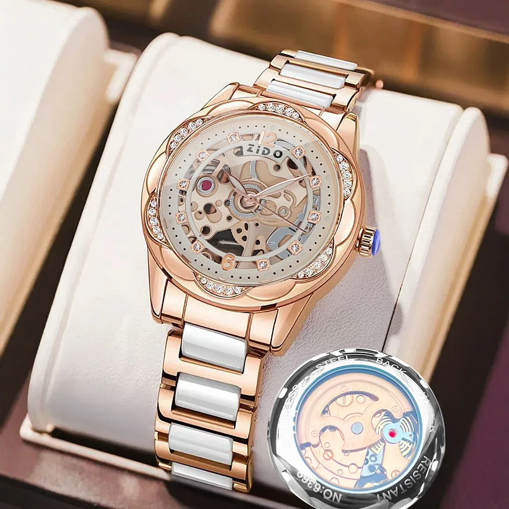 New Fashion Womens Mechanical Watches for Woman Simple Stainless Steel Pagani Designs Women Automatic Watch Gifts Reloj Mujer view 6