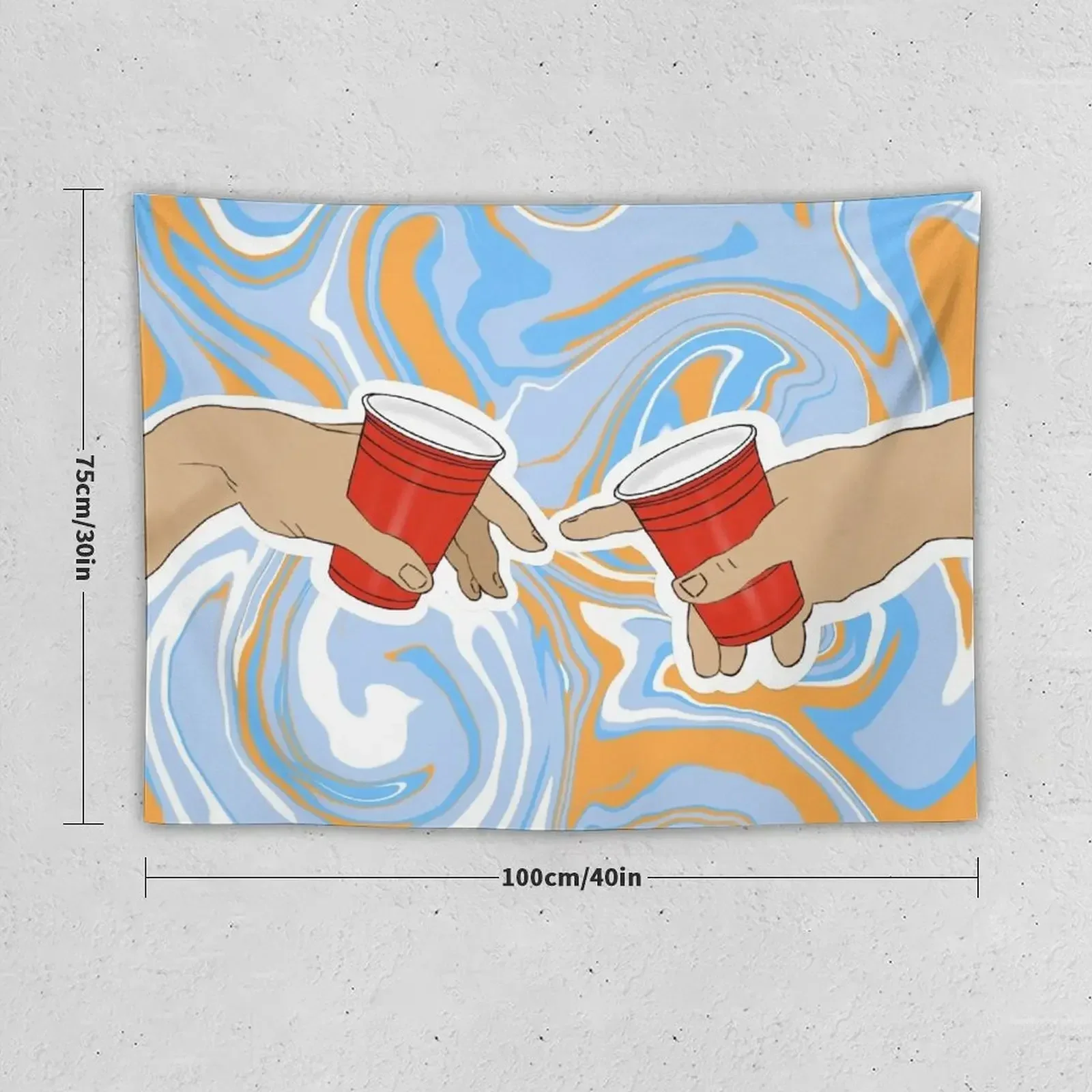 The Creation of Booze Tapestry Room Aesthetic Aesthetic Home Decor Tapestry