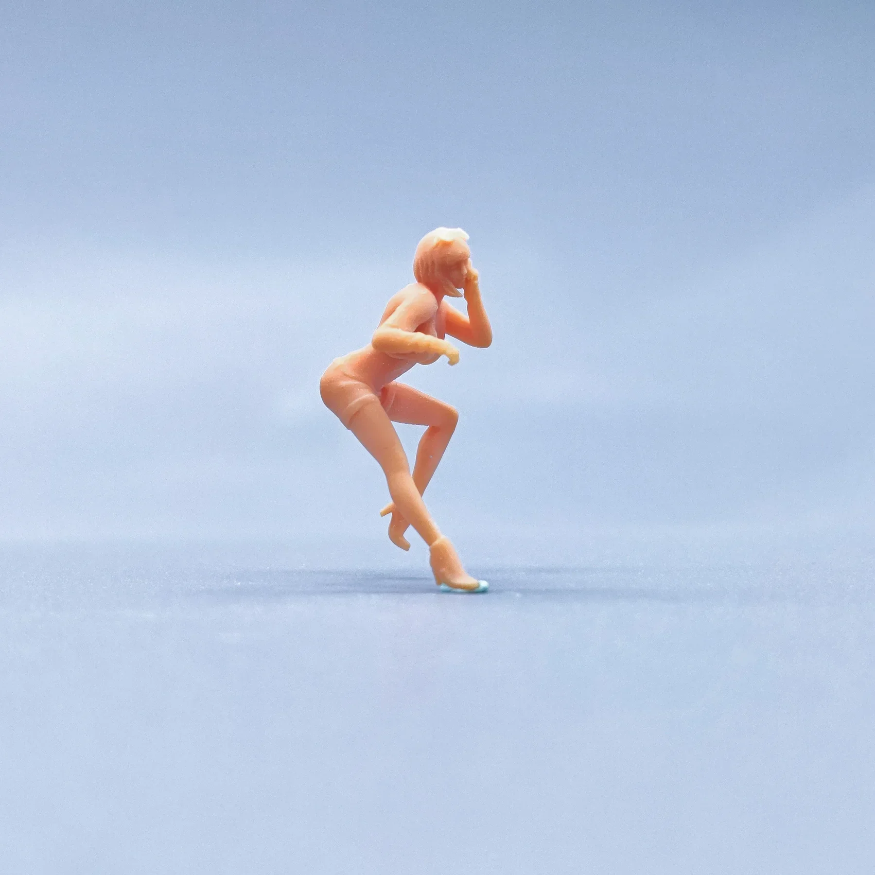 1/64 1/43 estatuetas escala modelo resina motocicleta pose calças quentes feminino incolores miniaturas diorama pintado à mão s448