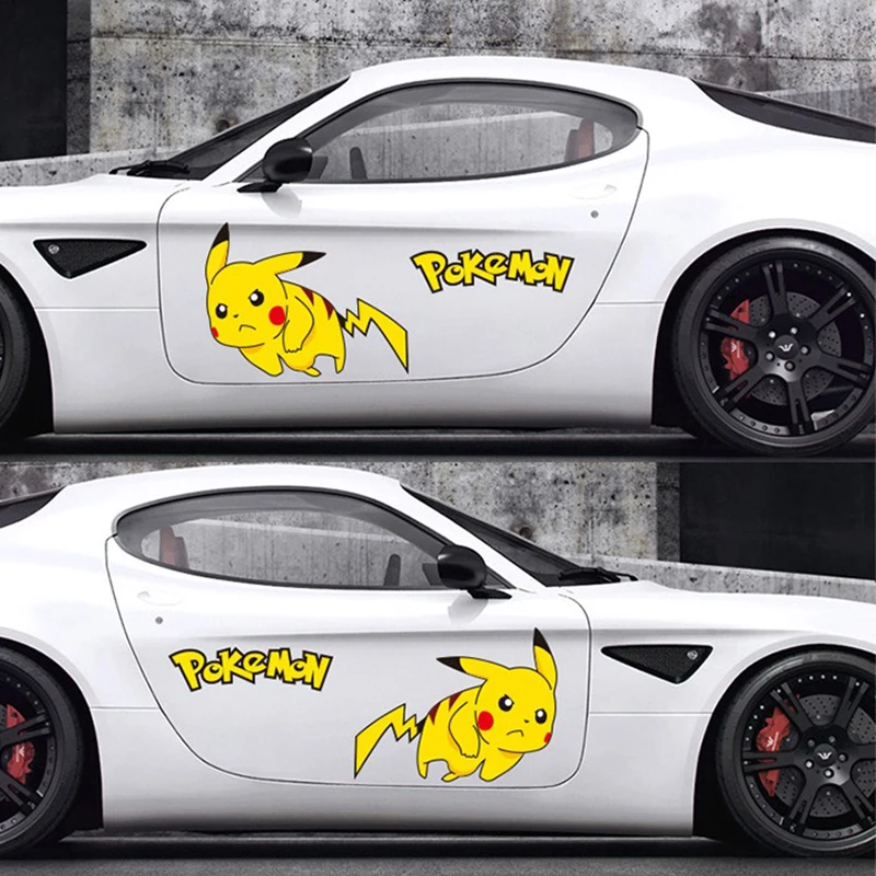 Pokemon Pikachu Kawaii Cartoon DIY Stickers Cartoon Creative Personality Car Stickers Car Decoration