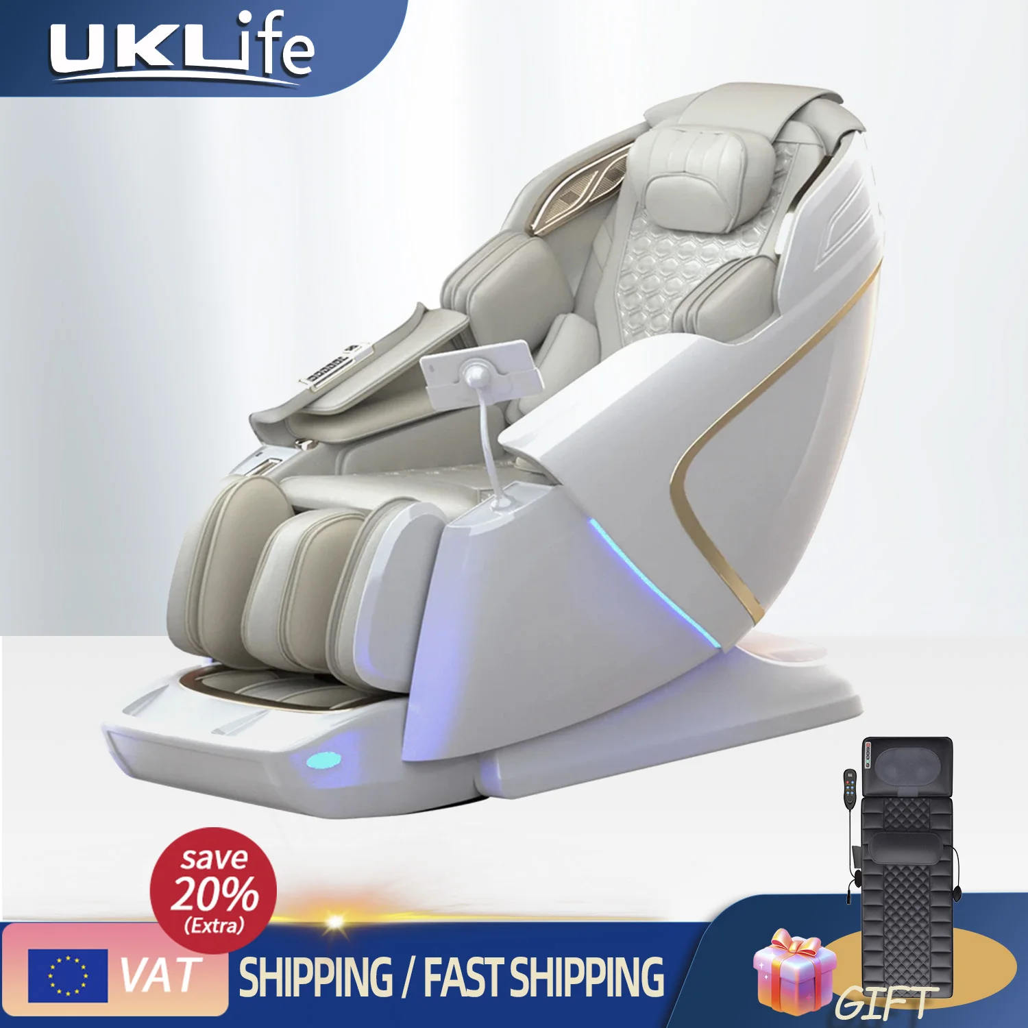 3 Year Warranty Dual-core 4D SL-Track Zero Gravity full body Massage Chair Home 3D Thai Stretch Electric leg lift Massage Sofa